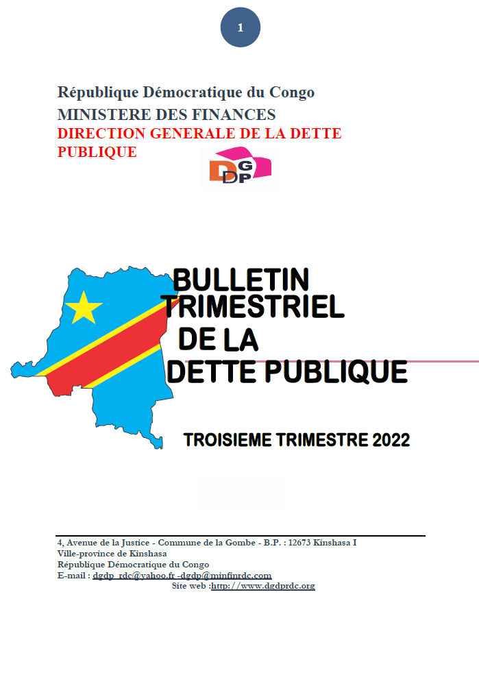 Bulletin trimestriel de la dette publique - troisième trimestre 2022
